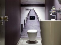 Conception de toilettes dans l'appartement: choisissez la finition - carrelage, papier peint, peinture, panneaux PVC (45 photos)