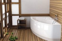 Salle de bain aspect bois: éléments design et boiseries (20 photos)