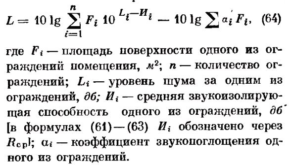 Calcul de l'isolation phonique des pièces