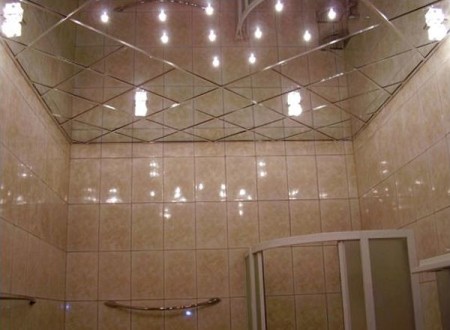 Plafond en plastique miroir