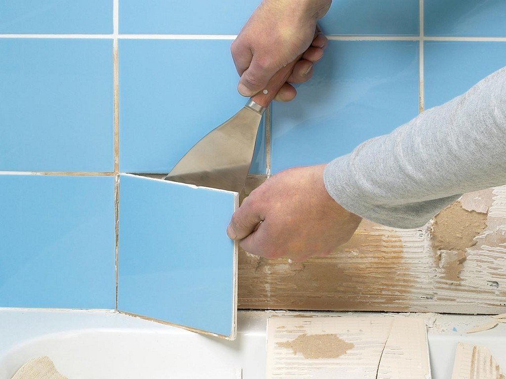 enlever le carrelage du mur de la salle de bain