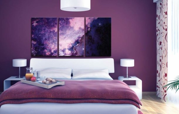 Décorer la chambre avec des images modulaires est une nouvelle tendance moderne