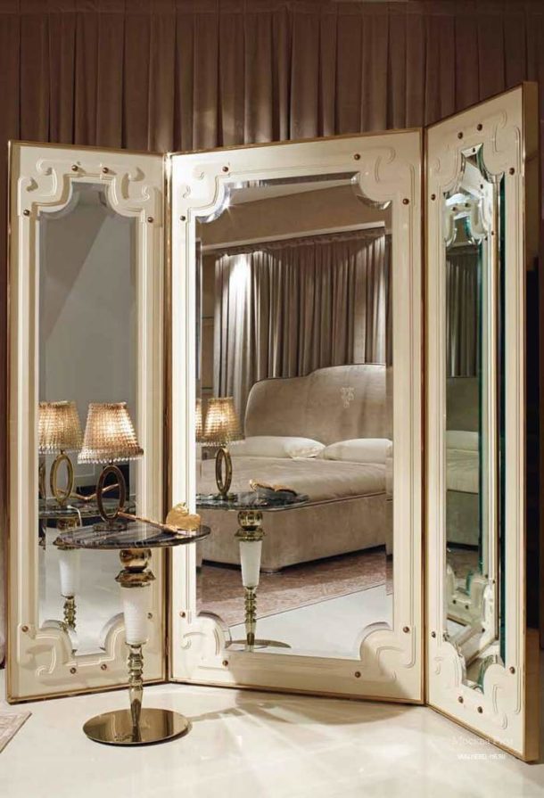 Paravent miroir pour une chambre classique