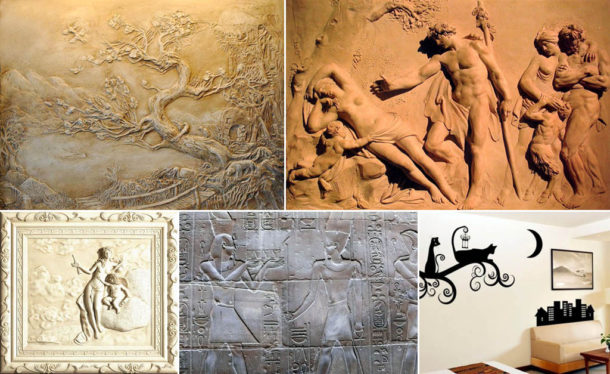 Variétés d'images en bas-relief