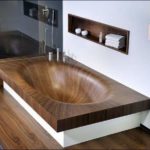 Baignoire en bois luxueuse