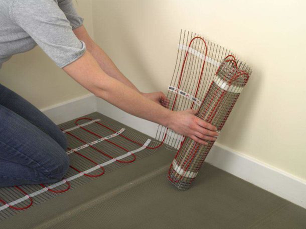 Installation de tapis chauffants