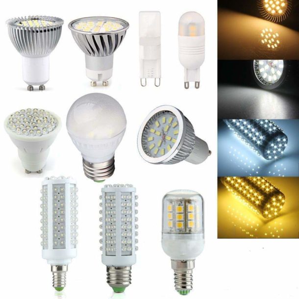 Variété de lampes LED