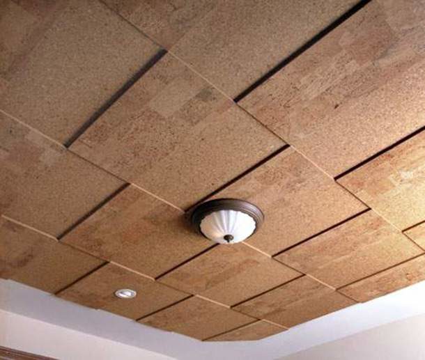 Panneaux de plafond en liège