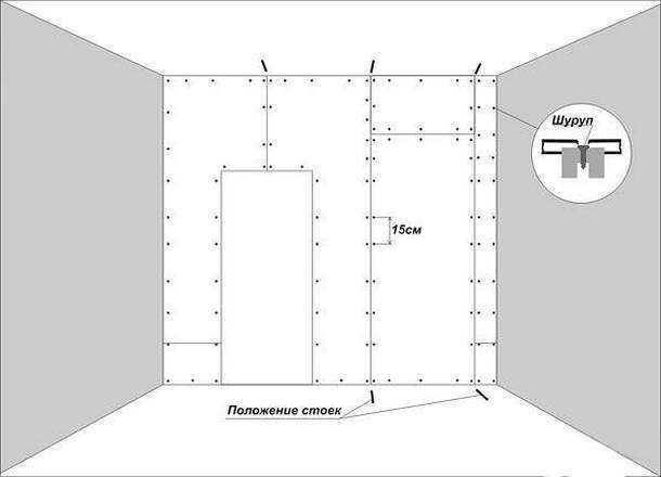 Dessin pour calculer le nombre de vis