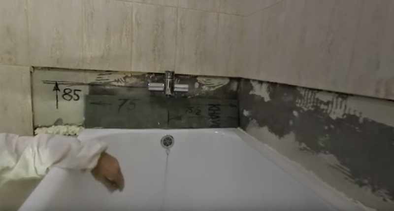 Installation de bain en fonte à faire soi-même