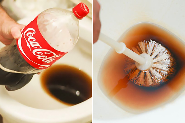 Comment nettoyer une toilette avec Coca-Cola