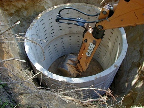 Le dispositif de puits ronds en béton armé