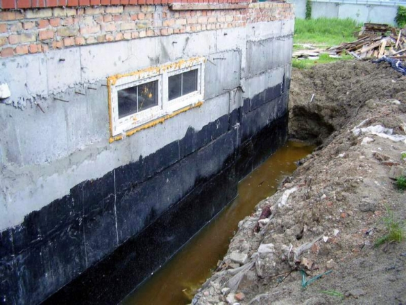 Evacuation de l'eau de la fondation