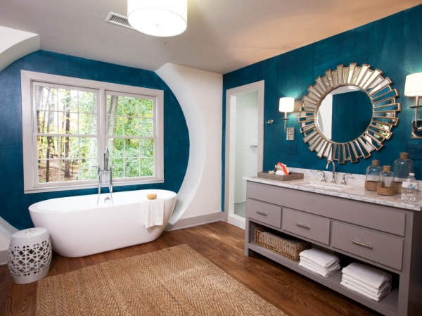 Salle de bain de style nautique