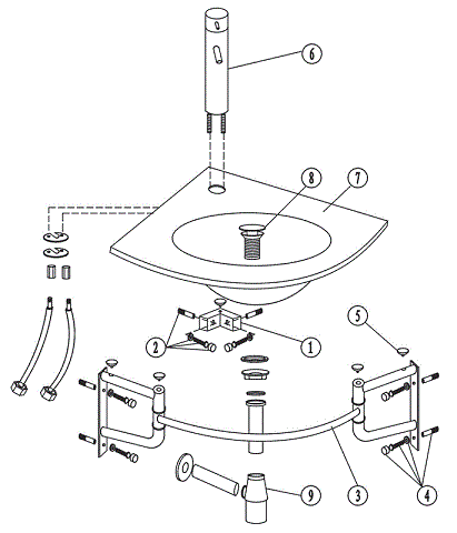 évier d'angle