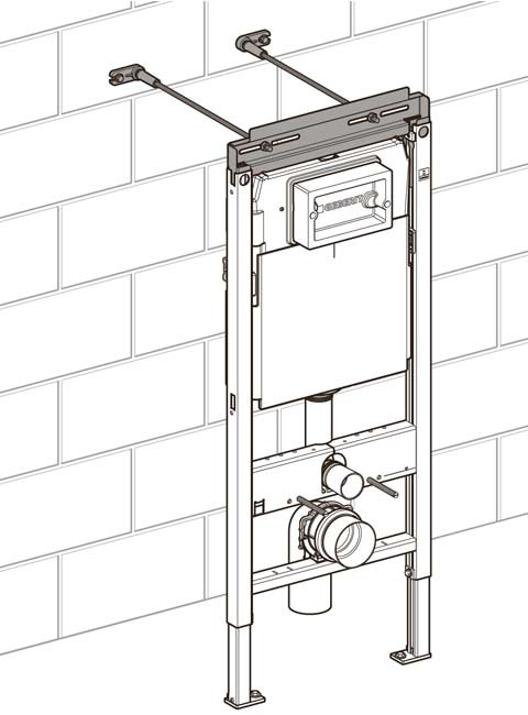 Possibilités d'installation pour WC suspendus Conseils pratiques pour le montage, installation sur un socle en béton