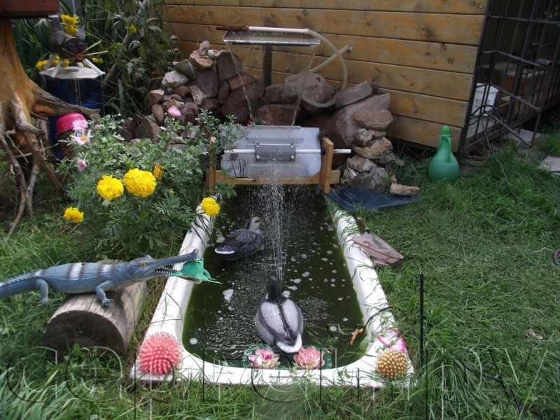 Lit dans un vieux bain