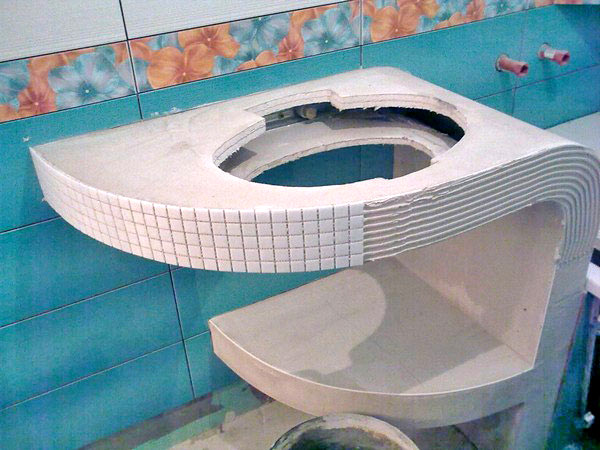 Choisir un plan de travail pour un lavabo de salle de bain